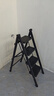 华恺之星梯子人字梯家用梯子楼梯折叠梯子多功能花架梯凳子TZ57四步黑 实拍图