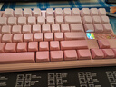 狼蛛（AULA）F87ProV2客制化无线机械键盘电竞游戏专用  蓝牙/2.4G/有线三模连接全键热插拔gasket结构办公键盘 F87ProV2大宗师版【焦糖拿铁轴】粉色渐变侧刻 实拍图
