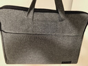 得力（deli）公文包加宽立体办公手提袋/会议包/事务包/文件包/商务拉链袋电脑包公文包男 灰色 实拍图