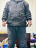 NASA LEAP官方男装冬季棉衣男棉服男羽休闲绒服连帽加厚保暖外套男士棉袄子 NA11黑色（加绒） 6XL （建议240-260斤） 实拍图