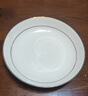 瓷秀源唐山骨瓷盘子菜盘家用餐具组合陶瓷简约深盘饭盘套装金边碟子餐盘 饭盘4个装 6英寸 实拍图
