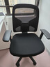 得力（deli）4900S 人体工学靠背办公椅/电脑椅/职员椅 可升降转椅舒棉坐垫 黑 实拍图