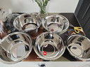 京东京造304不锈钢盆筛五件套 洗菜盆调料和面盆腌肉盆米筛洗菜沥水篮 实拍图