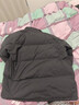 京东京造羽绒服男女情侣同款真鸭绒冬季保暖外套面包服加厚短款 烟灰咖 L 实拍图