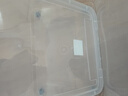 禧天龙塑料衣物收纳箱玩具整理箱70L 透明  2个装 不带轮 实拍图