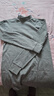 浪莎100%纯棉男士秋衣单件上衣中领保暖内衣中老年打底全棉毛衫半高领 【浅灰上衣】·中领100%纯棉 L /170 实拍图