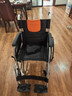 鱼跃(yuwell)手动轮椅车H062C铝合金免充气减震轻便手动可折叠老人 实拍图