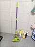 妙洁胶棉拖把27cm杆长120共2头滚轮式懒人家用一拖净免手洗海绵吸水 实拍图