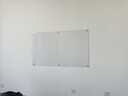 博绘【免费上门安装】定制磁性钢化玻璃白板墙贴办公会议黑板家用教学培训写字板挂式可擦留言板公告栏 超白（免费上门安装） 90*150cm 实拍图