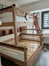 全友家居 实木高低床男孩女孩储物床原木风上下铺双层床1.5米x1.9米 实拍图