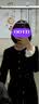 香影赫本风黑色仿丝绒连衣裙女2026秋季新款木耳边拼接法式收腰裙 黑色 M 160/84A/95-110斤 实拍图