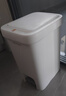 佳帮手卧室脚踏垃圾桶7.3L家用脚踩+手按双开盖厨房卫生间厕所客厅带盖 实拍图