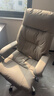 顾全电脑椅老板椅160°可躺 舒适办公椅人体工学椅大班椅C570金咖纤 实拍图