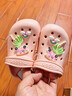 牧童儿童洞洞鞋男女童夏季新款软底室内洗澡拖鞋包头户外沙滩凉鞋小孩 杏桃粉 29 底标190/鞋内长18.5cm 实拍图