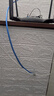 万级超六类网线非屏蔽【国标23AWG-0.57mm无氧纯铜芯】CAT6A万兆高速网络工程家装布线一箱线20米 蓝色 实拍图