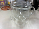 富光花茶杯 男女士茶水分离杯子 双层办公泡茶玻璃杯带把高硼硅水杯 实拍图