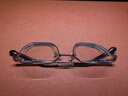 WAN XIN 新款 1.67超薄高清防蓝光镜片男可配度数送商务眼镜框女Z 2856银色 不规则框型更时尚 配万新1.60较薄非球面树脂镜片 实拍图
