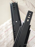 卡贝（cobbe）抽屉轨道滑轨阻尼缓冲三节导轨衣橱柜滑槽不锈钢滑道家用五金 16寸=40cm黑钢靜音 实拍图
