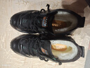 卡帝乐鳄鱼（CARTELO）头层牛皮加绒棉靴冬季加厚保暖羊毛雪地靴男高帮棉鞋9322黑色43 实拍图