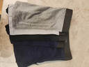 莫代尔4条男士内裤男平角特大码胖子肥佬220斤加肥加大宽松四角裤 纯棉款（黑+宝蓝+深灰+浅灰） 4条 5XL （建议体重210-240斤） 实拍图