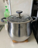 爱仕达（ASD）汤锅 304不锈钢加厚炖锅 加高加大焖煮锅 22CM燃气电磁炉通用H5 实拍图