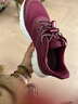 足力健【年货送爸妈】老人鞋中老年轻便休闲散步鞋2431380J 女 酒红 38 实拍图