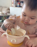 COOKSS婴儿蛋花辅食碗新生儿喂水喂奶训练吃饭硅胶吸盘碗宝宝餐盘 实拍图
