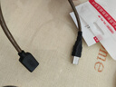 优越者USB延长线 2.0高速传输公对母数据连接线AM/AF电脑鼠标键盘U盘耳机加长线透明棕0.3米 Y-C427 实拍图