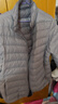 鸭鸭（YAYA）黄晓明同款轻薄羽绒服男短款秋冬新款男士立领保暖防寒轻便外套KX 浅灰色 3XL 190 实拍图