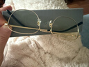 米家小米防蓝光眼镜 平光无度数手机电脑防辐射眼镜男女 金色 实拍图