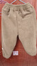 左西男童加绒裤子休闲裤2025新款儿童一体绒灯芯绒长裤潮 卡其色 110 实拍图