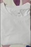 京东京造10A抗菌男士t恤短袖打底衫男装衣服新款纯棉圆领休闲内搭新年白XL 实拍图