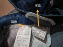 真维斯（Jeanswest）王一博代言牛仔裤男秋冬新款天丝舒适修身直筒高端潮牌休闲裤子男 深蓝+蓝色【天丝厚款组合】 33 码(2尺6) 【建议140-150斤】 实拍图