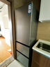 海尔（Haier）「真省电」310L三门冰箱黑金净化一级能效风冷无霜BCD-310WGHD3E7WV(银)国家补贴 实拍图