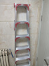 康鹏梯子家用折叠伸缩加厚铝合金人字梯室内多功能伸缩楼梯登高工程梯 全三角片加固-1.8米加厚 实拍图