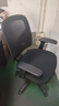 得力（deli）4900S 人体工学靠背办公椅/电脑椅/职员椅 可升降转椅舒棉坐垫 黑 实拍图