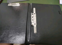 金得利A4多功能文件夹双强力夹皮质经理秘书房产销售夹资料夹签约本高档商务会议文件合同夹板黑色AF1802 实拍图