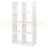 宜家（IKEA）KALLAX卡莱克书架家用书柜置物架落地靠墙柜客厅储物收纳 白色77x147cm 实拍图