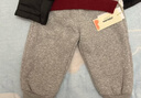 嘟嘟家儿童裤子加厚加绒冬款男童女童长裤百搭保暖秋冬宝宝休闲裤宽松潮 麻灰色 90 实拍图