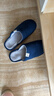 回力日系柔软情侣棉拖秋冬家居室内保暖棉鞋男款HL0006蓝色44-45码 实拍图