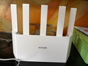 Tenda腾达路由器【千兆WiFi6+穿墙王】无线AX3000信号增强家用放大器Mesh限时补贴金榜一名云霄白立式 实拍图