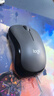 罗技（Logitech）M220 轻音鼠标 无线鼠标 办公鼠标 对称鼠标 带无线微型接收器 灰黑色 实拍图