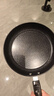 【亏本清仓】韩式麦饭石色不粘锅平底锅铁锅电磁炉不带盖 【出口品质】持久不粘28cm无盖 实拍图