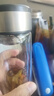 【京东物流配送】高硼硅双层玻璃杯大容量泡茶杯水杯子茶水分离杯 【双层加厚】茶杯350ml1只 实拍图
