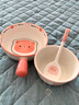 釉下彩可爱卡通碗碟套装家用高颜值陶瓷碗筷盘餐具 碗可爱猪猪3件套 实拍图