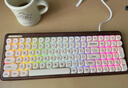 RECCAZR雷咖泽R100木坨坨奶豆腐键帽胡桃木客制化机械键盘办公电竞游戏键盘三模蓝牙有线无线100键键盘 R100木坨坨三模【奶豆腐键帽】 奶冰轴 实拍图