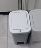 佳帮手卧室脚踏垃圾桶7.3L家用脚踩+手按双开盖厨房卫生间厕所客厅带盖 实拍图