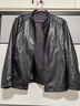 杉杉【头层绵羊皮】新年皮衣男四季款商务休闲上衣翻领真皮夹克外套男 黑色(立领款)-拍大一码 XL 180/96A(52) 实拍图