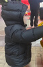 保姆鹅 儿童羽绒服宝宝短款加厚白鸭绒外套男童女童保暖防风冬[NG2637] 黑 100 实拍图
