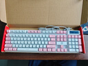 银雕(YINDIAO) K500键盘彩包升级版 机械手感 游戏背光电竞办公 USB外接 全尺寸 白粉双拼混光有线键盘 实拍图